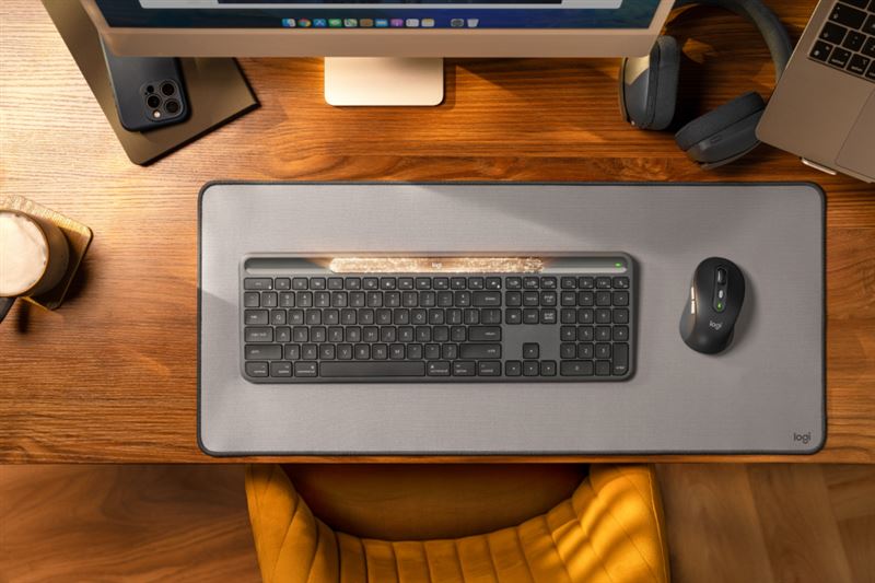 羅技全新Signature Slim Solar+ K980光能無線鍵盤。（圖／品牌業者提供）