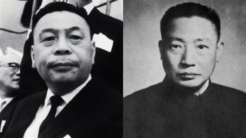 蔣介石兵敗台灣後，由兒子蔣經國（左）負責整合特務系統，毛人鳳（右）與蔣經國的矛盾逐漸升高，（圖／翻攝自百度百科）