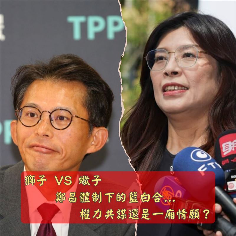 獅子vs蠍子：鄭昌體制下的藍白合，能成嗎？（圖／翻攝自占星論天下－小森）