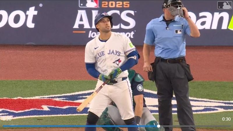 史普林格（George Springer）炸裂逆轉3分砲。（圖／翻攝自MLB官網）