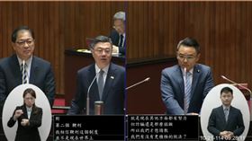 國民黨立委洪孟楷質詢行政院長卓榮泰。(圖/翻攝IVOD）