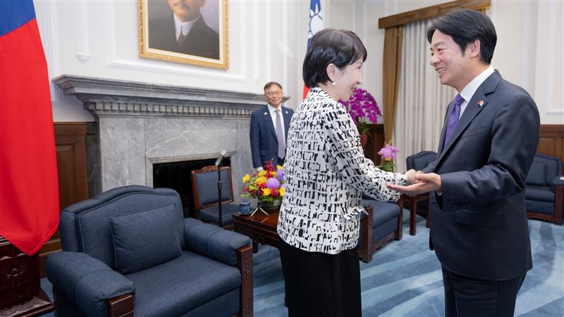 友台的高市早苗當選日本首相，過去曾與總統賴清德會面。（圖／翻攝自高市早苗X帳號）