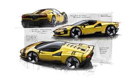 法拉利、汽車設計圖、草圖、SC40訂製車。（圖／翻攝Ferrari網站）
