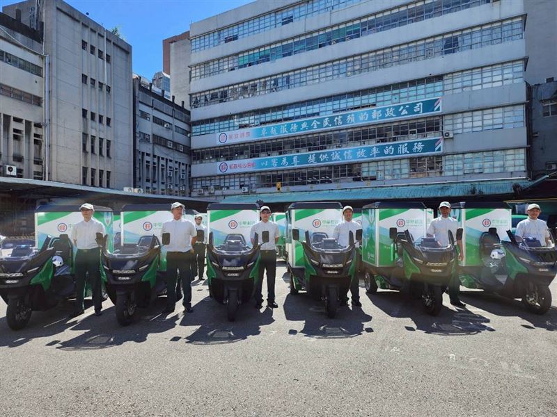 中華郵政公司預期在2040年前可達成全面採用電動機車的政策目標。（圖／中華郵政提供）