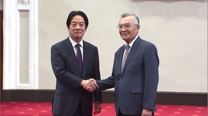 賴清德出席2025「亞太經濟合作經濟領袖會議」代表團行前記者會，感謝林信義再次擔任領袖代表，並盼代表團傳達台灣三項重要主張（圖／翻攝畫面）