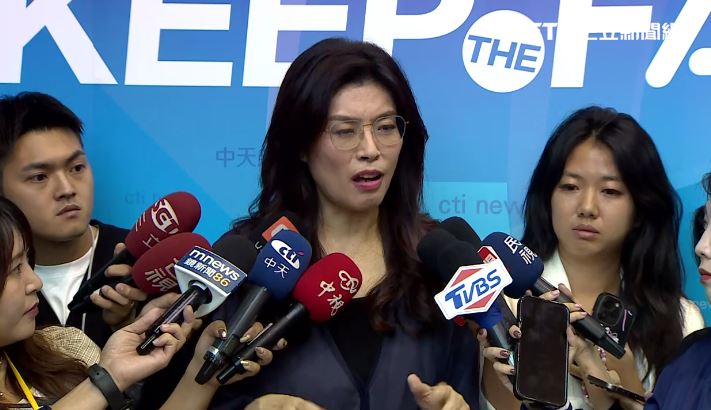 對於李中質疑「一直未對2028總統選舉表態」，鄭麗文表示，讓制度公平公開產生適合人選。（圖／翻攝畫面）