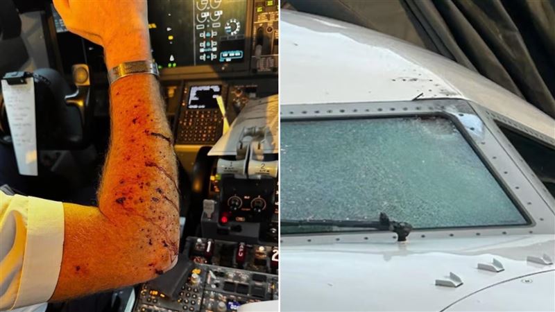 客機在1萬公尺高空 擋風玻璃竟爆裂割傷人