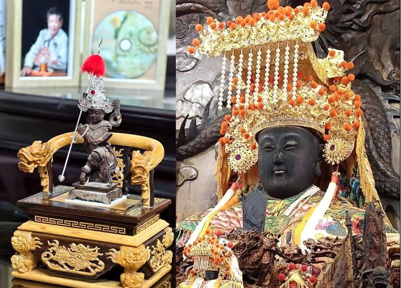 大神帽與小神帽對比。（圖／翻攝自金冠佛帽-春福神盔粉絲專頁）