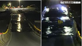 馬太鞍溪,馬太鞍溪橋便道,堰塞湖,溢流,沖垮,花蓮（圖／翻攝畫面）