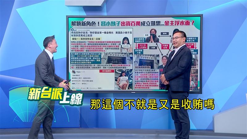 李正皓認為，黃國昌身為立委拿錢辦事，已經算是收賄了。（圖／翻攝新台派上線）