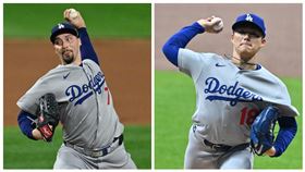 道奇世界大賽前2戰將會由史奈爾（Blake Snell）和山本由伸掛帥先發。（圖／美聯社／達志影像）