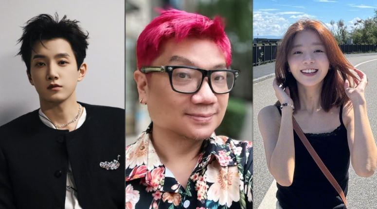 有匿名網民在社群平台聲稱影片拍下于朦朧遭暴力對待的過程，並指名三人「范世錡（左）、程青松（中）、宋伊人（右）」為主導者。（圖／翻攝自范世錡、程青松、宋伊人微博）