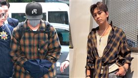 坤達、阿弟（蕭景鴻）。（圖／記者鄭孟晃攝影、翻攝自阿弟蕭景鴻IG）