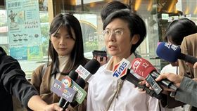 民進黨立委林岱樺出席中執會前受訪（圖／記者劉秀敏攝影）