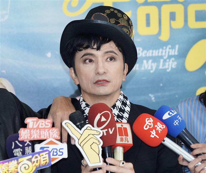 唐從聖露面談捷運老婦被踢事件。（圖／記者趙于瑩攝影）