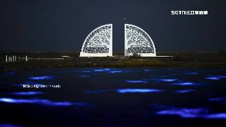 罕見！將軍區青鯤鯓扇形鹽田現藍眼淚奇景