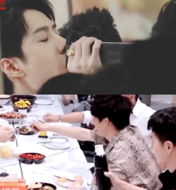 王一博，也經常被拍到拿著保溫杯出席活動或與人乾杯。（圖／翻攝自Threads）