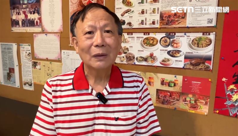 大人物豬腳業者林忠飛表示，有信心政府能在這5天內阻斷非洲豬瘟擴散，目前庫存還夠。（圖／記者朱俊傑攝影）