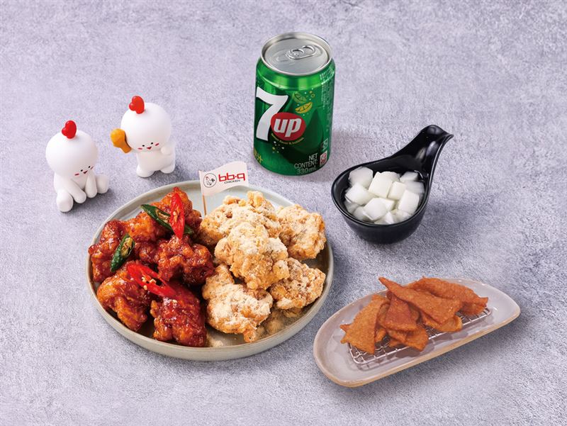 bb.q CHICKEN去骨雙拼餐。（圖／品牌業者提供）