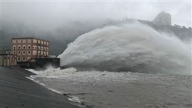 風神,石門水庫,放水,東北季風（圖／水利署北水分署提供）