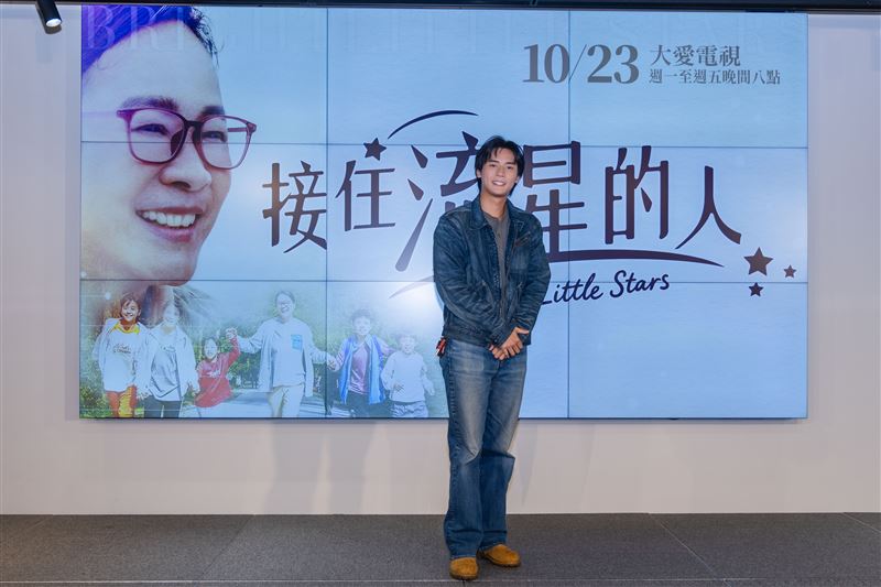 謝展榮出席新戲記者會。（圖／大愛提供）