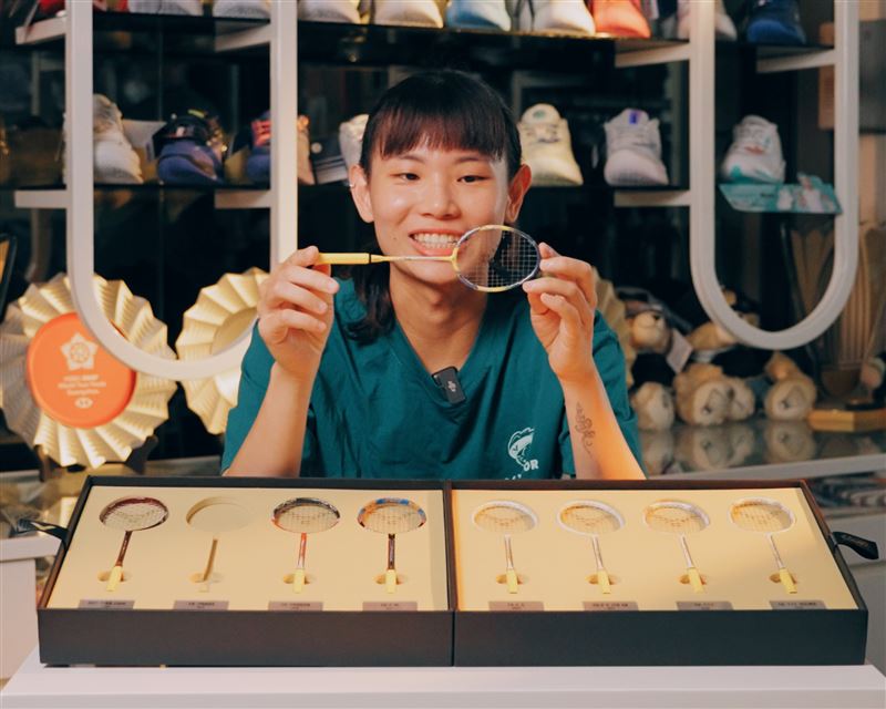 戴資穎歷代戰拍迷你收藏組。（圖／品牌業者提供）