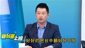 立法院榮譽顧問陳柏惟在三立政論節目《新台派上線》直言（圖／翻攝自新台派上線）