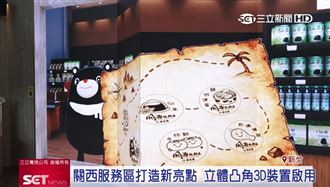 關西服務區新亮點　立體凸角3D裝置啟用