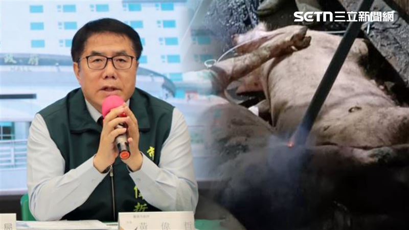 大家都在找豬瘟破口在哪？黃偉哲直言：很可能是有人把疫區豬肉製品帶回來，這真的很可惡！（圖／翻攝畫面）