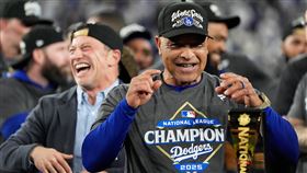 總教練羅伯茲（Dave Roberts）談世界大賽開打前道奇將近1週沒比賽。（圖／美聯社／達志影像）