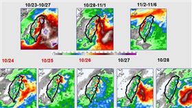 光復節連假天氣及未來天氣重點。（圖／翻攝自賈新興臉書）