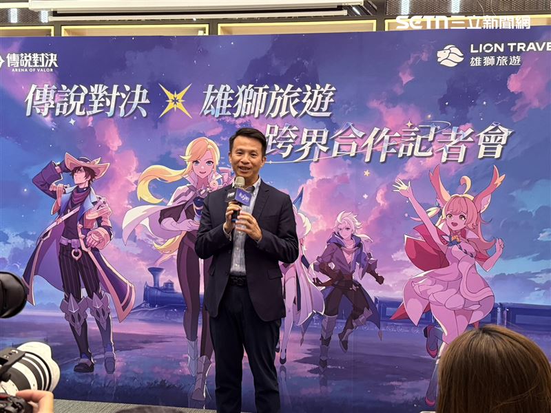 雄獅旅遊總經理王岳聰。（圖／記者李育道攝影）