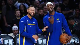 巴特勒（Jimmy Butler）打賭今年罰球命中率會高過柯瑞（Stephen Curry）。（圖／美聯社／達志影像）