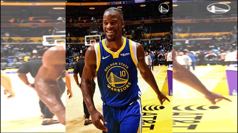 巴特勒（Jimmy Butler）打賭今年罰球命中率會高過柯瑞（Stephen Curry）。（圖／翻攝自勇士 X）