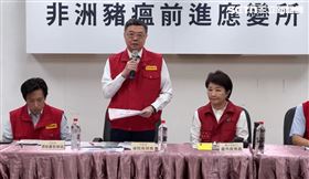非洲豬瘟，防疫視同作戰，卓榮泰：應變中心120小時作戰，前進指揮所視察(圖／翻攝畫面)