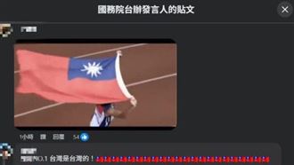 國台辦被刷一排青天白日滿地紅　竟沒刪文