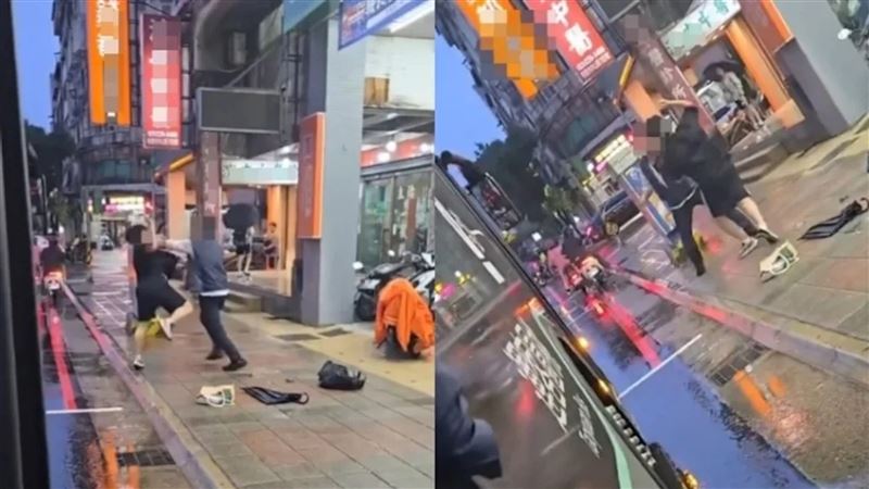 桃園客運司機與當地高中生當街互毆，該校校長表示，將對學生進行相關輔導。（圖／翻攝自threads）