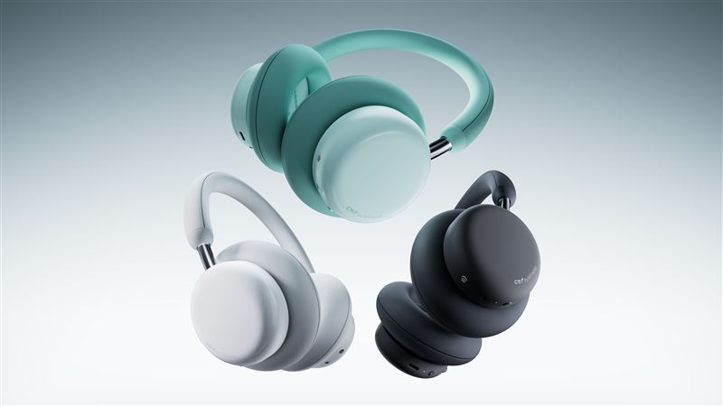 CMF by Nothing首款主動降噪頭戴式耳機Headphone Pro，採用獨特的模組化耳罩設計，可以自由更換三款配色（淺灰、深灰、淺綠）耳罩，展現個人風格