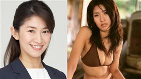 森下千里曾經是知名寫真女星，還是《男女糾察隊》節目的常客（組合圖／翻攝自X）