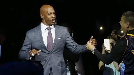 拓荒者總教練畢拉普斯（Chauncey Billups）。（圖／美聯社／達志影像）