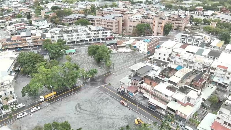 花蓮光復馬太鞍堰塞湖洪災滿月