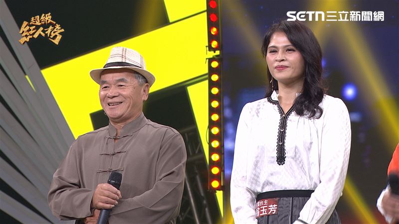 農民擂台賽挑戰者「荔枝歌王」林錦忠（左），擂台主翁玉芳（右）。（圖／超級紅人榜提供）