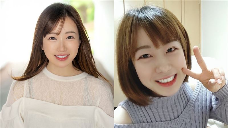 「若葉結希」近期出道拍AV，沒想到有網友從鼻子和下巴的痣，發現她過去曾是財經Youtuber。（圖／翻攝自Ｘ、みうつべYouTube）