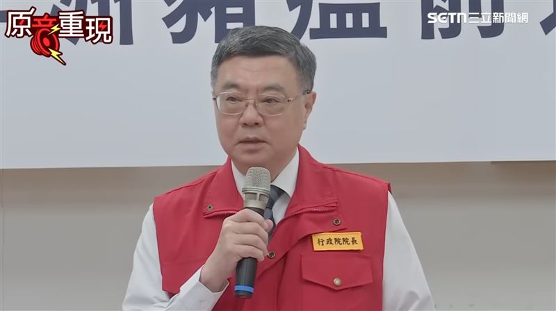 行政院長卓榮泰23日到位於農業部防檢署台中分署的「非洲豬瘟前進應變所」視導