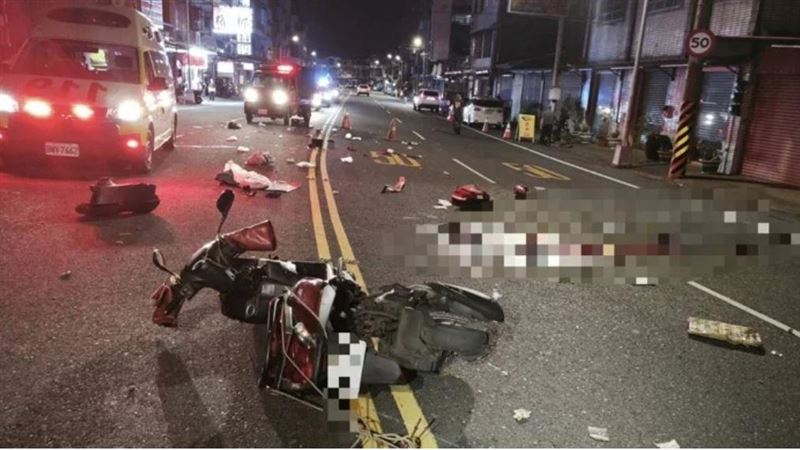 蘇姓婦人在該路口遭高速衝撞傷重慘死。（圖／翻攝畫面）