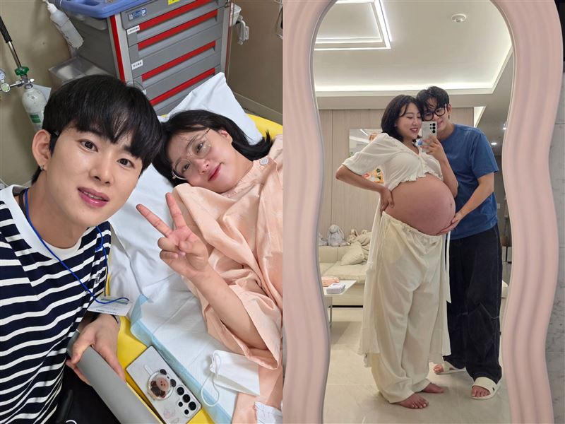 Lala和敏秀時常在社群平台與粉絲分享孕期日常。（圖／翻攝自IG @enjoycouple）