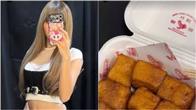 Lisa分享炸物。（圖／取自lalalalisa_m）