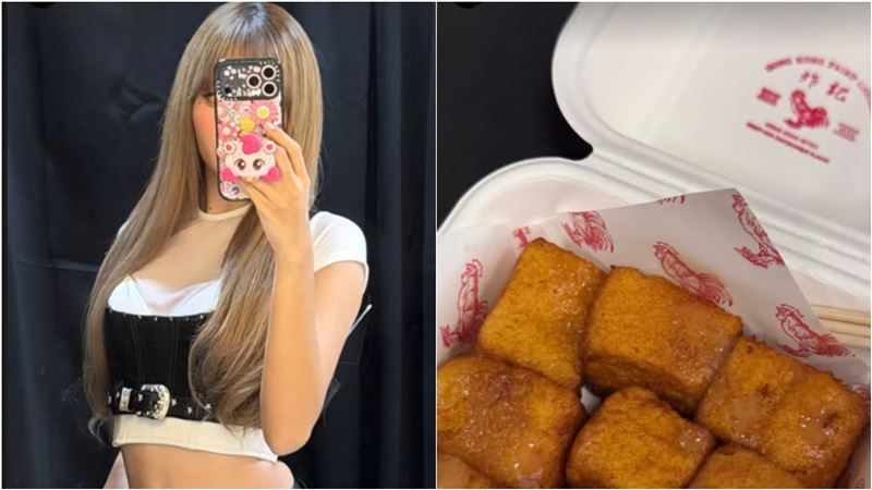 Lisa分享炸物，店家因此爆紅取消店休製作訂單。（圖／取自lalalalisa_m）