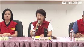 強調「我是台中市政府第一個出來接受訪問的」盧秀燕：就好比現在的記者會陳駿季部長沒有在場（圖／翻攝畫面）