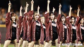 台灣大賽G4，樂天女孩應援陣容沒有廉世彬。（圖／記者劉彥池攝影）